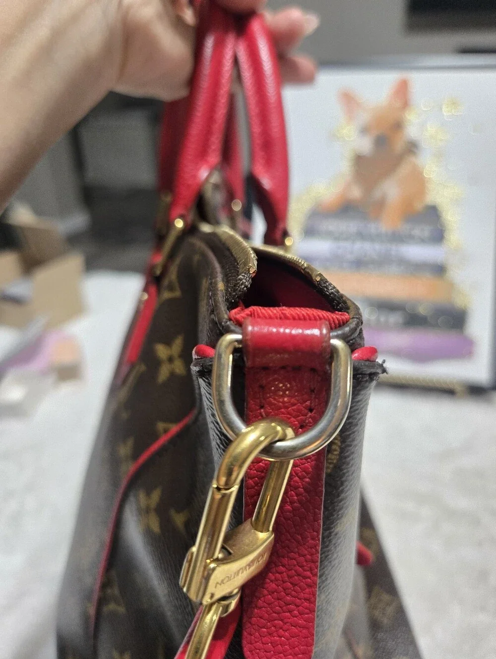 🔥 Louis Vuitton Monogram Tournelle PM Cerise 🔥